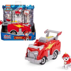 ماشین آتش نشانی و فیگور مارشال سگ‌ های نگهبان Paw Patrol سری Rescue Knight, تنوع: 6062181-Marshall, image