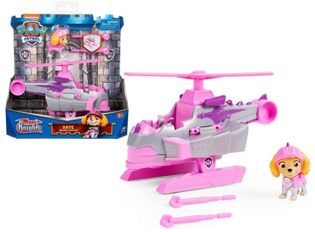هلیکوپتر و فیگور اسکای سگ های نگهبان Paw Patrol سری Rescue Knight, تنوع: 6062181-Skye, image