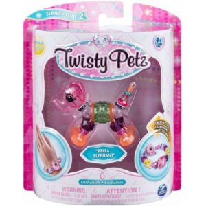 پک تکی دستبند درخشان Twisty Petz مدل Bella Elephant