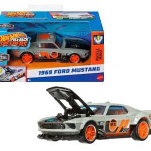 ماشین عقب کش Hot Wheels سری Pull-Back Speedersمدل 1969 Ford Mustang