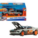 ماشین عقب کش Hot Wheels سری Pull-Back Speedersمدل 1969 Ford Mustang, تنوع: HPT04-1969 Ford Mustang, image