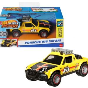 ماشین عقب کش Hot Wheels سری Pull-Back Speeders مدل Porsche 914 Safari, تنوع: HPT04-Porsche 914 Safari, image