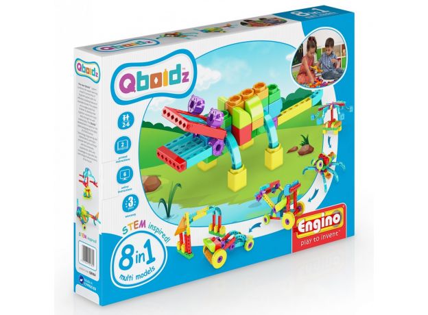 بلاک ساختنی Engino کیوبویدز 8 در 1 مدل سوسمار, image