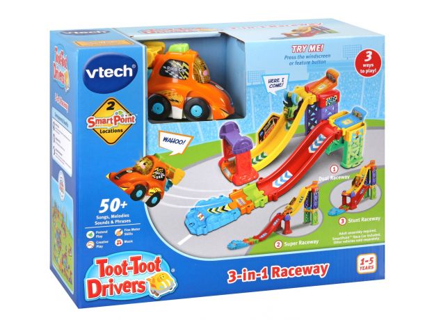 پیست سرسره ای 3 در 1 مدل Toot Toot Drivers Vtech, image