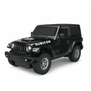 ماشین کنترلی جیپ Wrangler Rubicon راستار با مقیاس 1:24 (مشکی)
