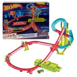 پیست ماشین های Hot Wheels سری Neon Speeders مدل Skyscraper Speed Circuit
