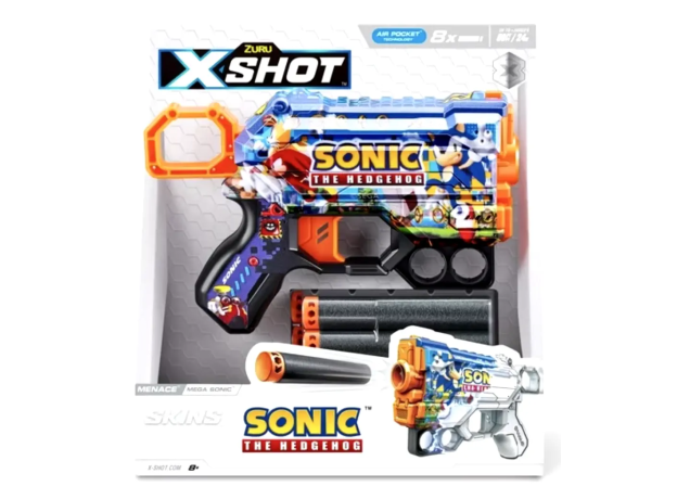 تفنگ ایکس شات X-Shot سری Skins مدل Mega Sonic, تنوع: 36660-Mega Sonic, image