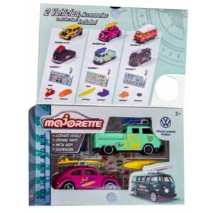 پک دوتایی ماشين های ماجراجویی Majorette مدل Volkswagen, تنوع: 212055006-Pink and Green, image