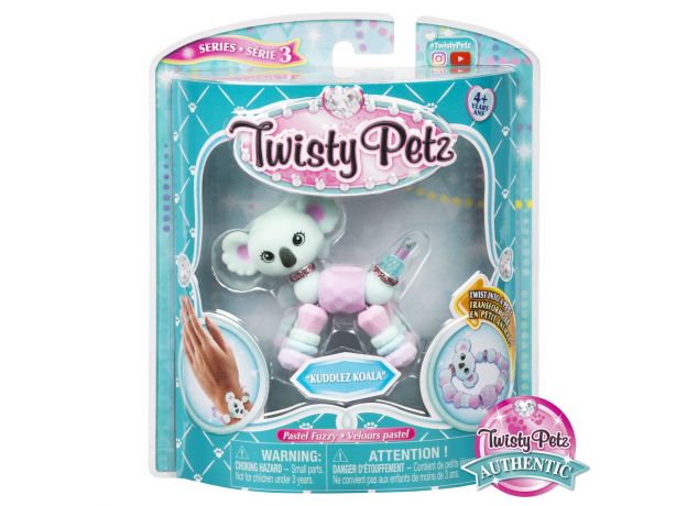 پک تکی دستبند درخشان Twisty Petz مدل Kuddlez Koala, image