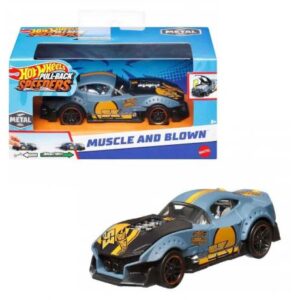 ماشین عقب کش Hot Wheels سری Pull-Back Speeders مدل Muscle and Blown, تنوع: HPT04-Muscle and Blown, image