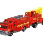 پک تریلر و ماشین آتشنشانی Match Box سری Hitch and Haul مدل Hazard Squad, تنوع: H1235-Hazard Squad, image 3