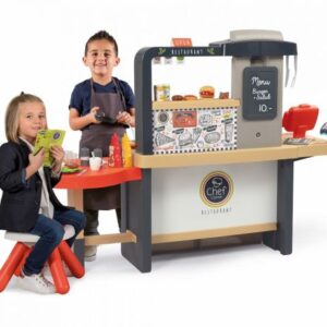 رستوران Smoby مدل Chef Corner با قابلیت افزایش ارتفاع و 70 اکسسوری, image