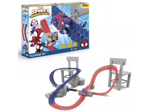 ریل و ماشین Flextreme اسپایدی Disney Junior, image