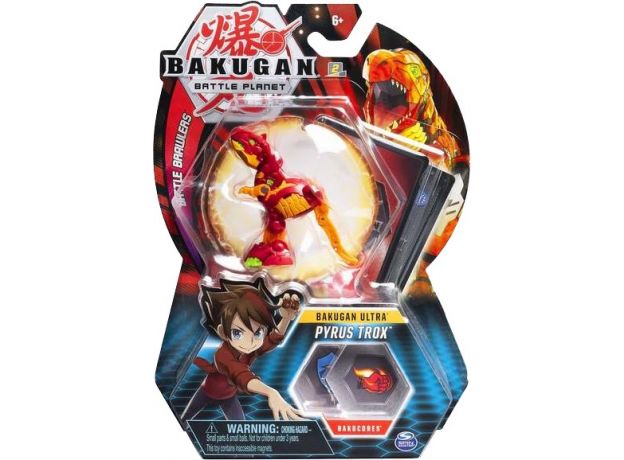 پک تکی بازی نبرد باکوگان (Bakugan) مدل Pyrus Trox, image
