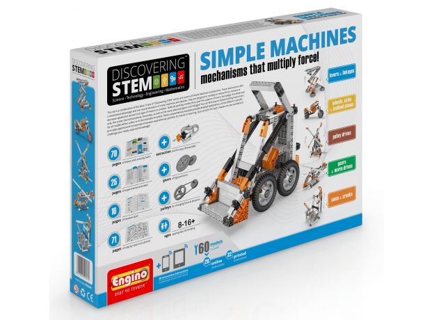 بلاک ساختنی Engino استیم 60 در 1 مدل ماشین های ساده, image