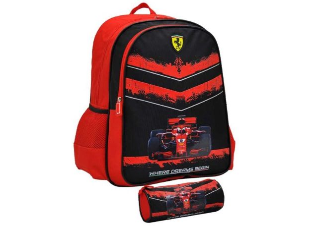 کوله پشتی Ferrari مدل Go Like The Wind به همراه جامدادی, image