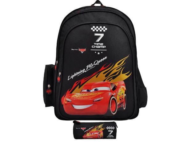 کوله پشتی ماشین ها Cars Think Fast به همراه جامدادی, image