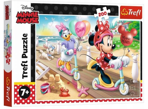 پازل 200 تکه ترفل مدل گردش ساحلی مینی ماوس و دوستان, image