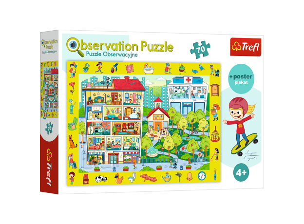 پازل 70 تکه ترفل مدل گردش در شهر سری Observation, image