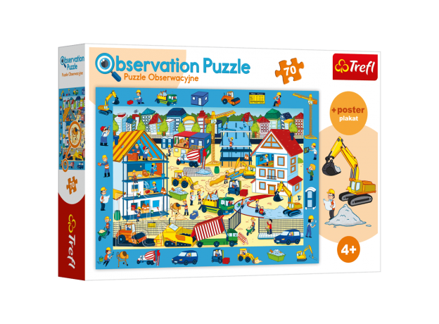پازل 70 تکه ترفل مدل عملیات ساخت و ساز سری Observation, image