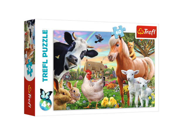 پازل 60 تکه ترفل مدل حیوانات مزرعه, image