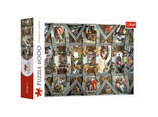 پازل 6000 تکه ترفل مدل طاق کلیسای سیستین در واتیکان, image