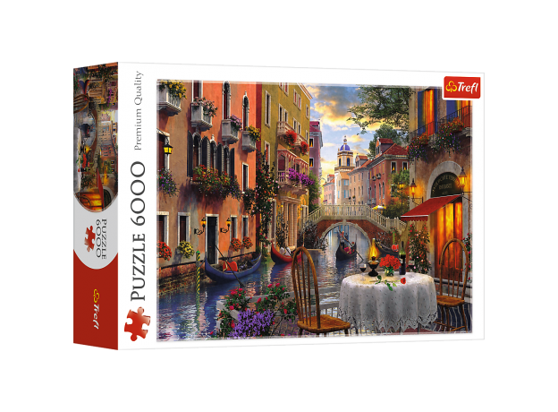 پازل 6000 تکه ترفل مدل شام رومانتیک در ونیز, image