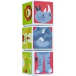 ست بازی مکعب جادویی 3 تایی حیوانات ساوانا پلی مگنت, تنوع: 4003-PM-Magic Cube Savanna Animals, image 3