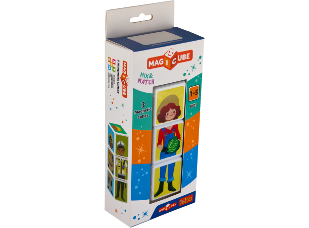 ست بازی مکعب جادویی 3 تایی مشاغل پلی مگنت, تنوع: 4003-PM-Magic Cube Jobs, image