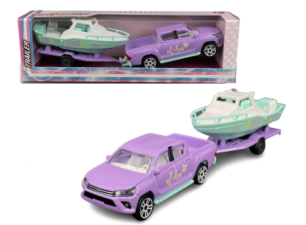 پک تکی ماشين های تريلر دخترانه Majorette مدل Hilux, تنوع: 212053184-Trailer Hilux, image