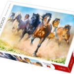 پازل 2000 تکه ترفل مدل تاخت و تاز اسب ها, image