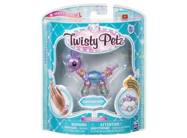 پک تکی دستبند درخشان Twisty Petz مدل Fawesome Fawn, image