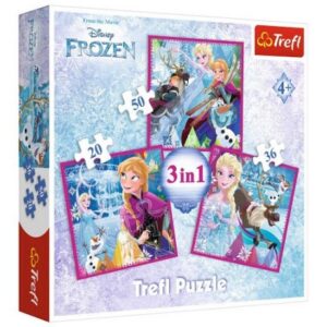 پازل 3 در 1 ترفل مدل فروزن, image