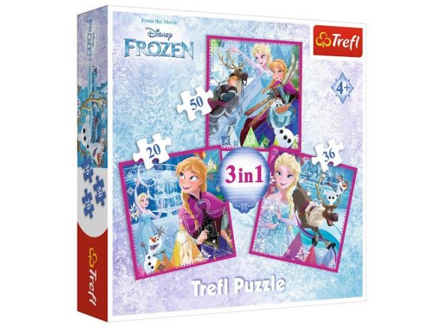 پازل 3 در 1 ترفل مدل فروزن, image