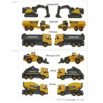 پک 3 تايی ماشين های عمرانی Majorette (لودر - میکسر - اسکیپ لودر), تنوع: 212057284-Volvo Construction 2, image 7