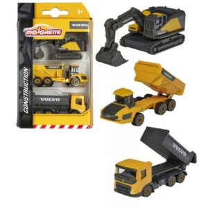 پک 3 تايی ماشين های عمرانی Majorette (دامپر - تریلی - بیل مکانیکی), تنوع: 212057284-Volvo Construction 1, image