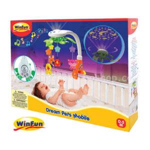 آویز تخت چراغ دار موزیکال winfun