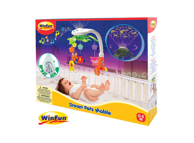 آویز تخت چراغ دار موزیکال winfun, image