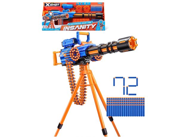 تفنگ ایکس شات X-Shot سری Insanity مدل Motorized Rage Fire, تنوع: 36605 - Motorized Rage Fire, image