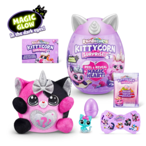 عروسک سورپرایزی رینبوکورنز RainBocoRns سری 2 Kittycorn با شاخ و گوش نقره ای