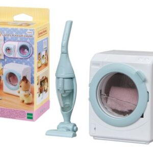 ست ماشین لباس شویی و جارو برقی عروسک های Sylvanian Families, image