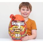 تخم داینو اسمشرز Smashers سری مگا لایت آپ Mega Lightup چراغدار با استخوان قرمز, تنوع: 7474-Red, image 12
