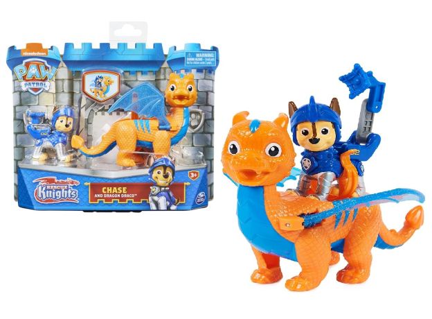 اژدها دراکو و چیس سگ های نگهبان Paw Patrol سری Rescue Knight, تنوع: 6063149-Chase, image