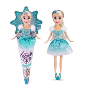 عروسک قیفی پرنسس برفی Sparkle Girlz مدل Winter Princess با لباس آبی, تنوع: 24112 - Winter Princess Blue, image