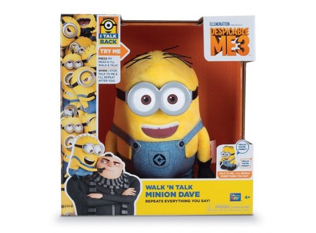 عروسک پولیشی Walk & Talk 18 سانتی DAVE (MINION), image
