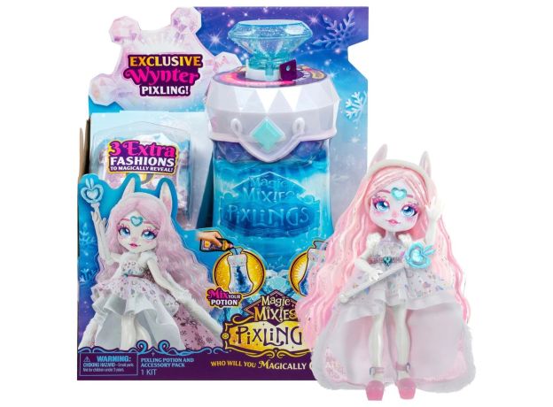 مجیک میکسیز پیکسلینگز عروسک خرگوش وینتر اسپشیال Magic Mixies Pixlings, تنوع: 64578-Wynter, image