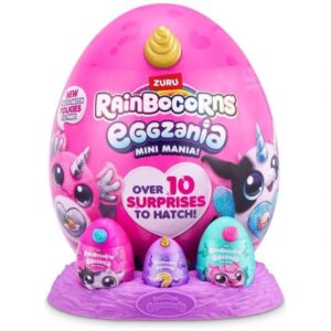 عروسک سورپرایزی رینبوکورنز RainBocoRns سری Eggzania Mini Mania با شاخ طلایی