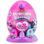 عروسک سورپرایزی رینبوکورنز RainBocoRns سری Eggzania Mini Mania با شاخ بنفش, تنوع: 9296-Purple, image