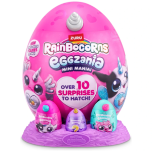عروسک سورپرایزی رینبوکورنز RainBocoRns سری Eggzania Mini Mania با شاخ نقره ای, تنوع: 9296-Gray, image