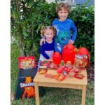 تخم داینو اسمشرز Smashers سری مگا لایت آپ Mega Lightup چراغدار با استخوان قرمز, تنوع: 7474-Red, image 10